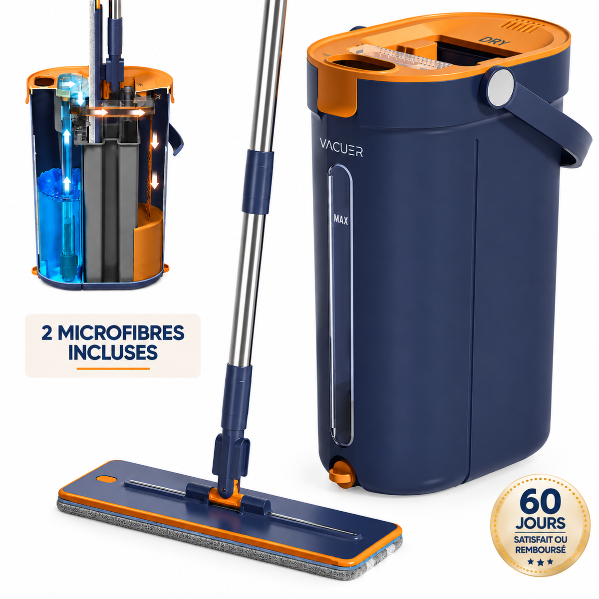 VACUER K1-PRO - Une eau qui reste vraiment propre, prouvée à chaque passage