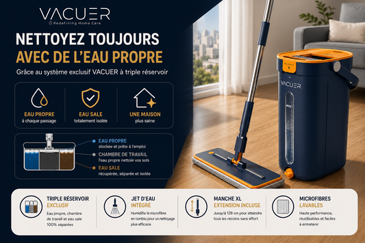 VACUER K1 PRO – Réelle Séparation Eau Propre / Eau Sale